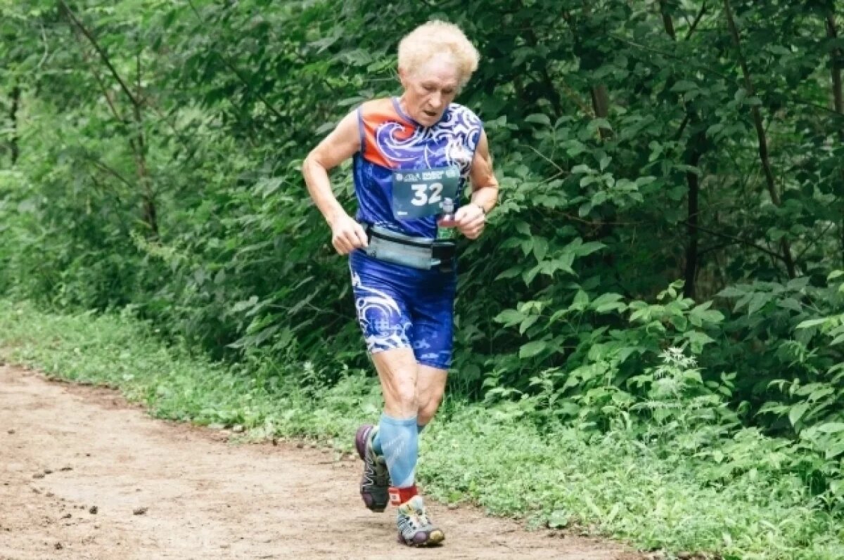   65-летняя киселевчанка Раиса Гайфулина лидировала на беге по горам и тропам