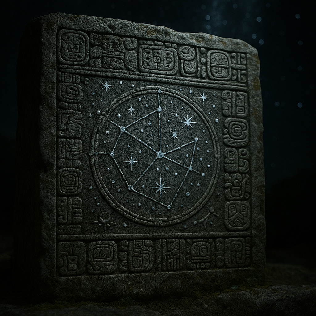 Карта созвездий на камне