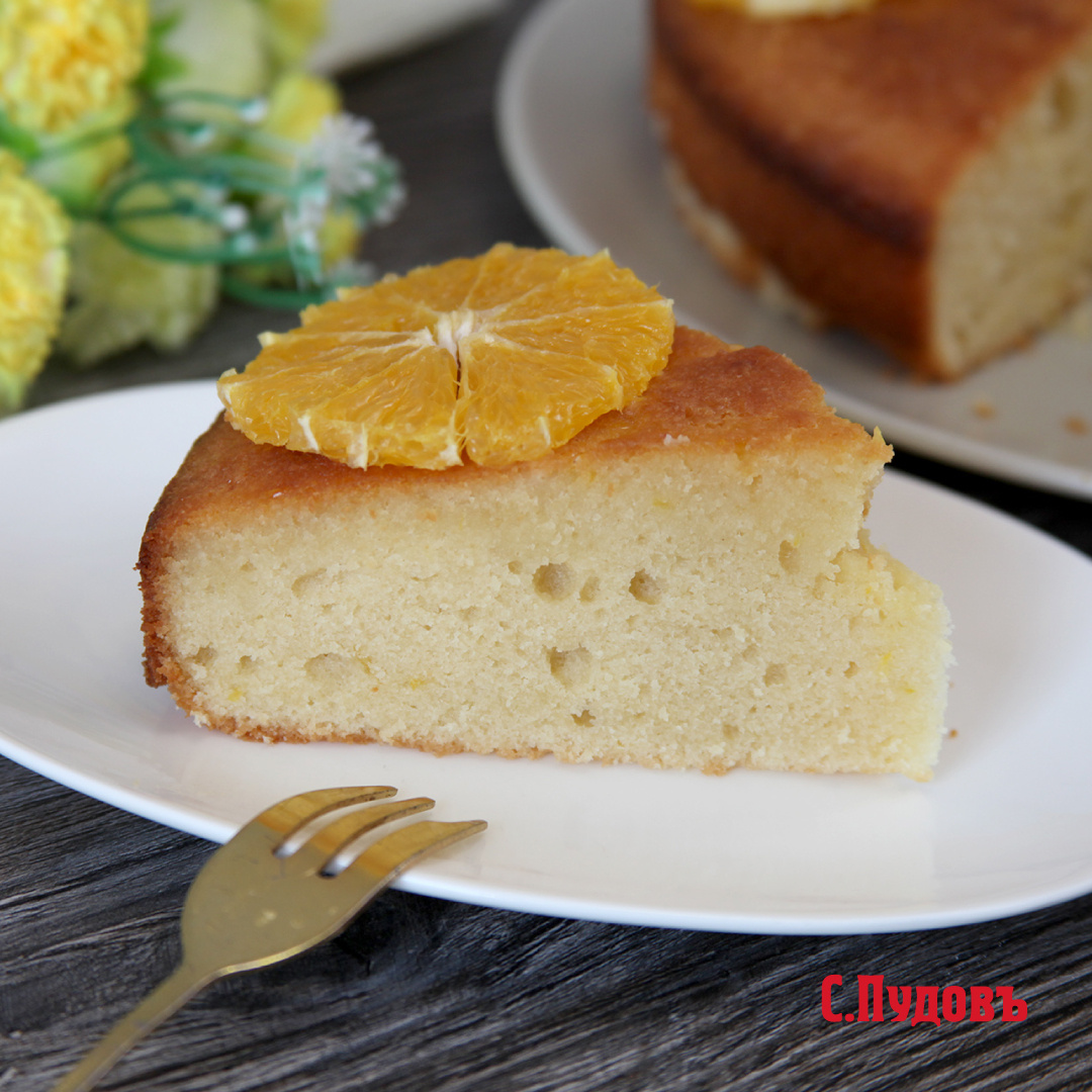 Рецепт миндального пирога с апельсином