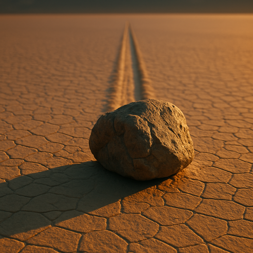 Камень, который сам передвигается 