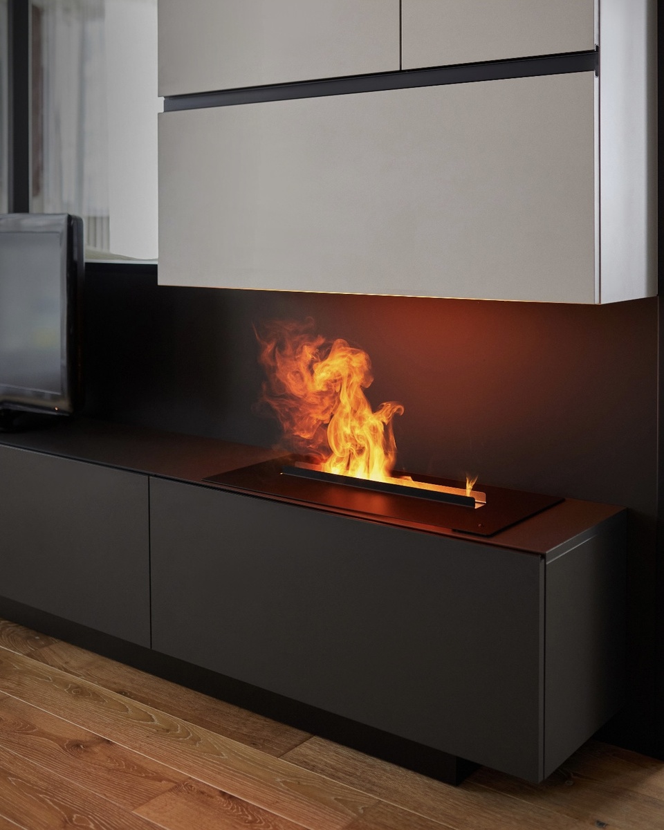  Паровой камин в интерьере