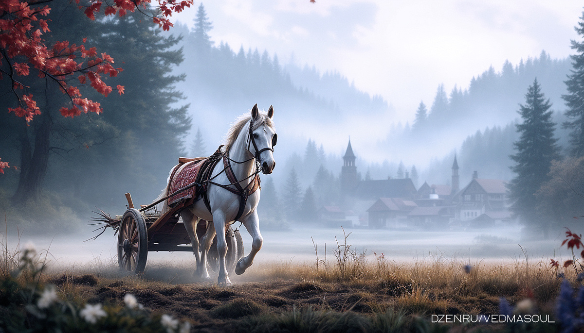 Авторское изображение @vedmasoul. Cгенерировано ИИ. Как снять порчу, сглаз, крадник