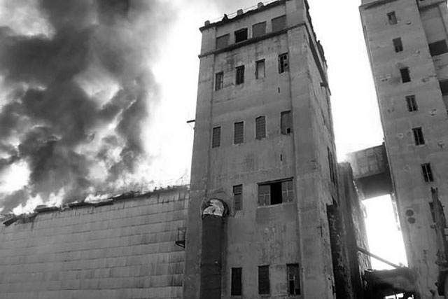 Пожар на Томыловском элеваторе