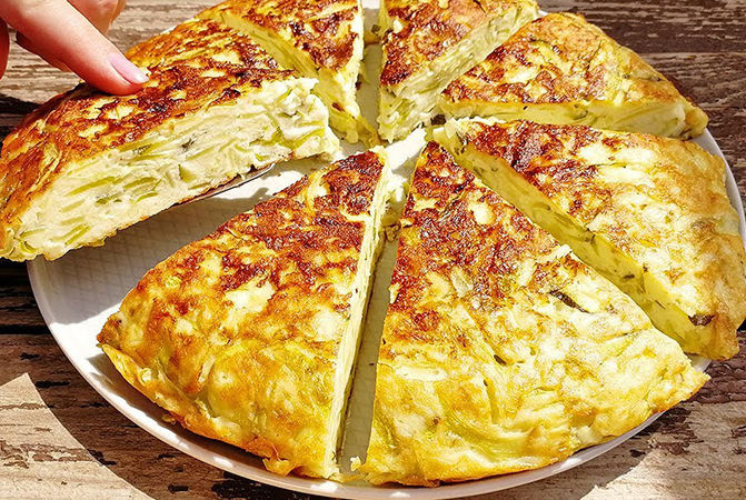 Кабачковый пирог-запеканка