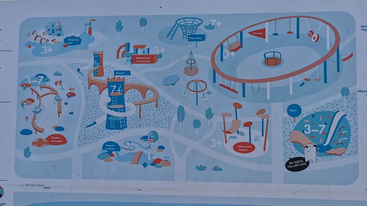 Общая схема площадки "Салют" 