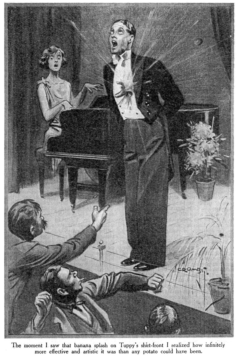 Tuppy's getting the bird.