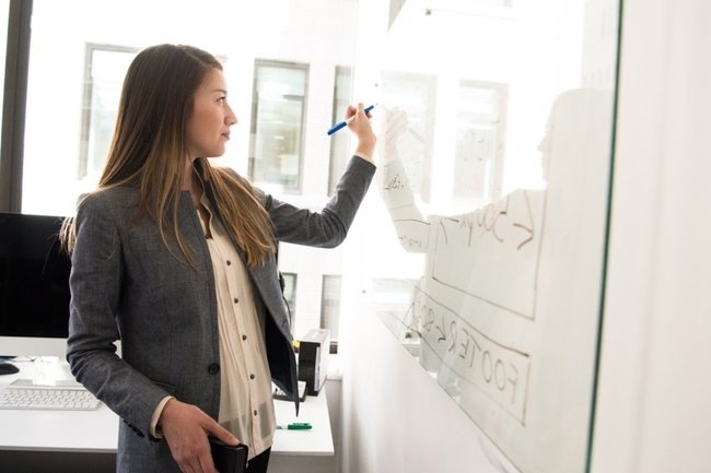    офис работа женщина