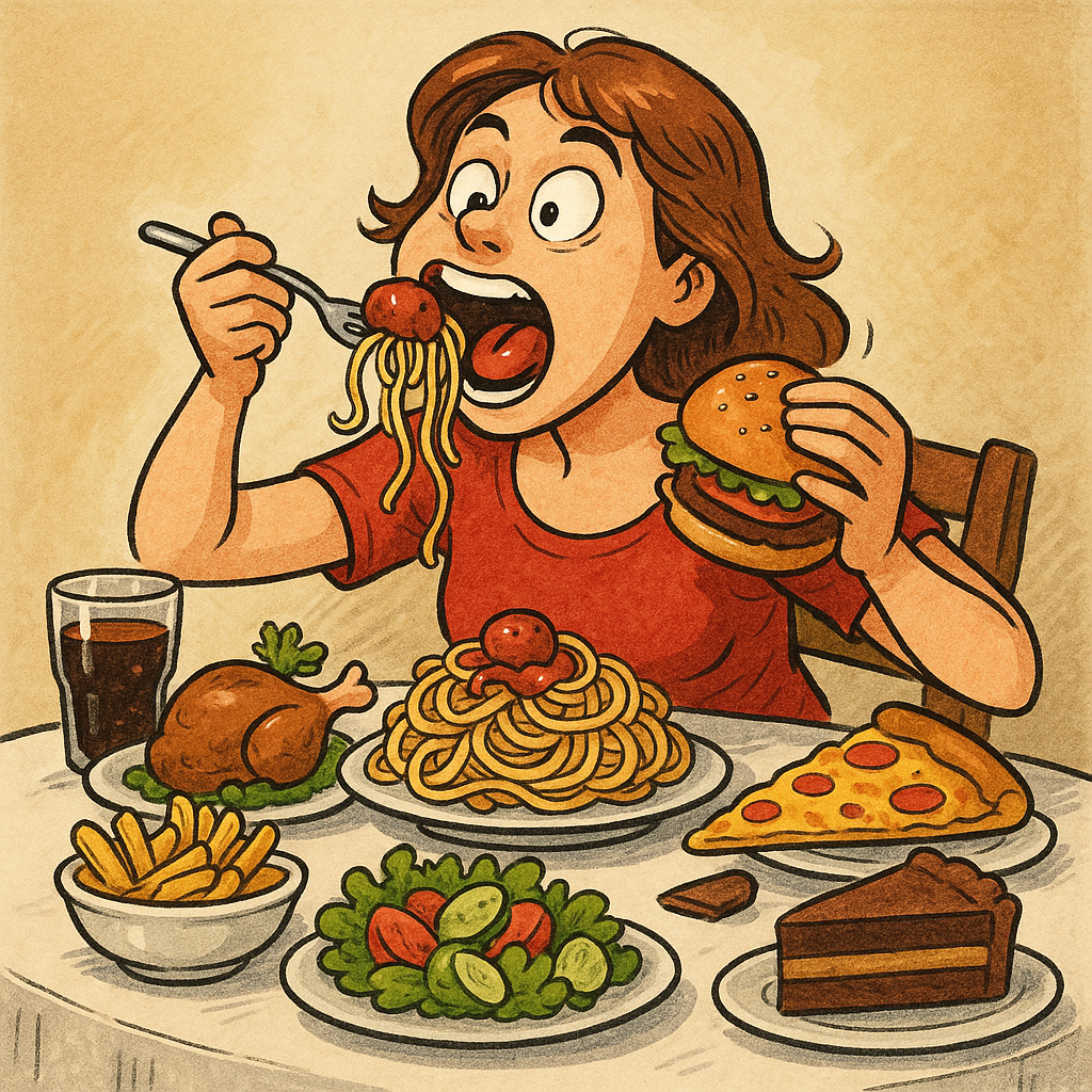 Любительница еды