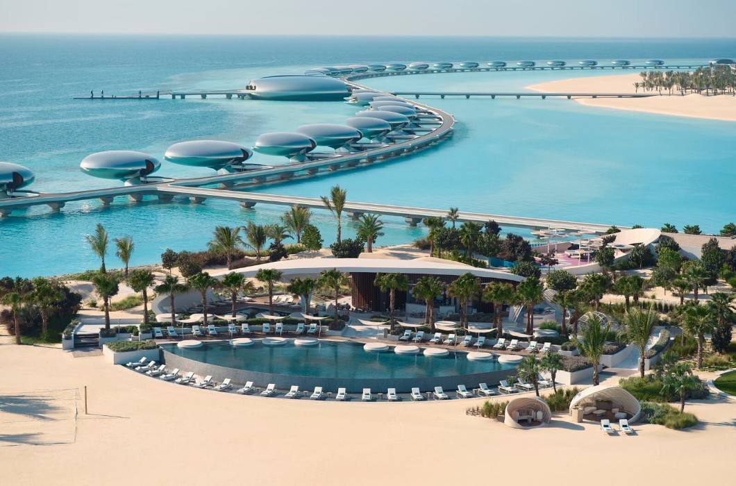 Все сферы изготовлены в ОАЭ и доставлены на остров Шейбара в готовом виде, чтобы избежать разрушения природы