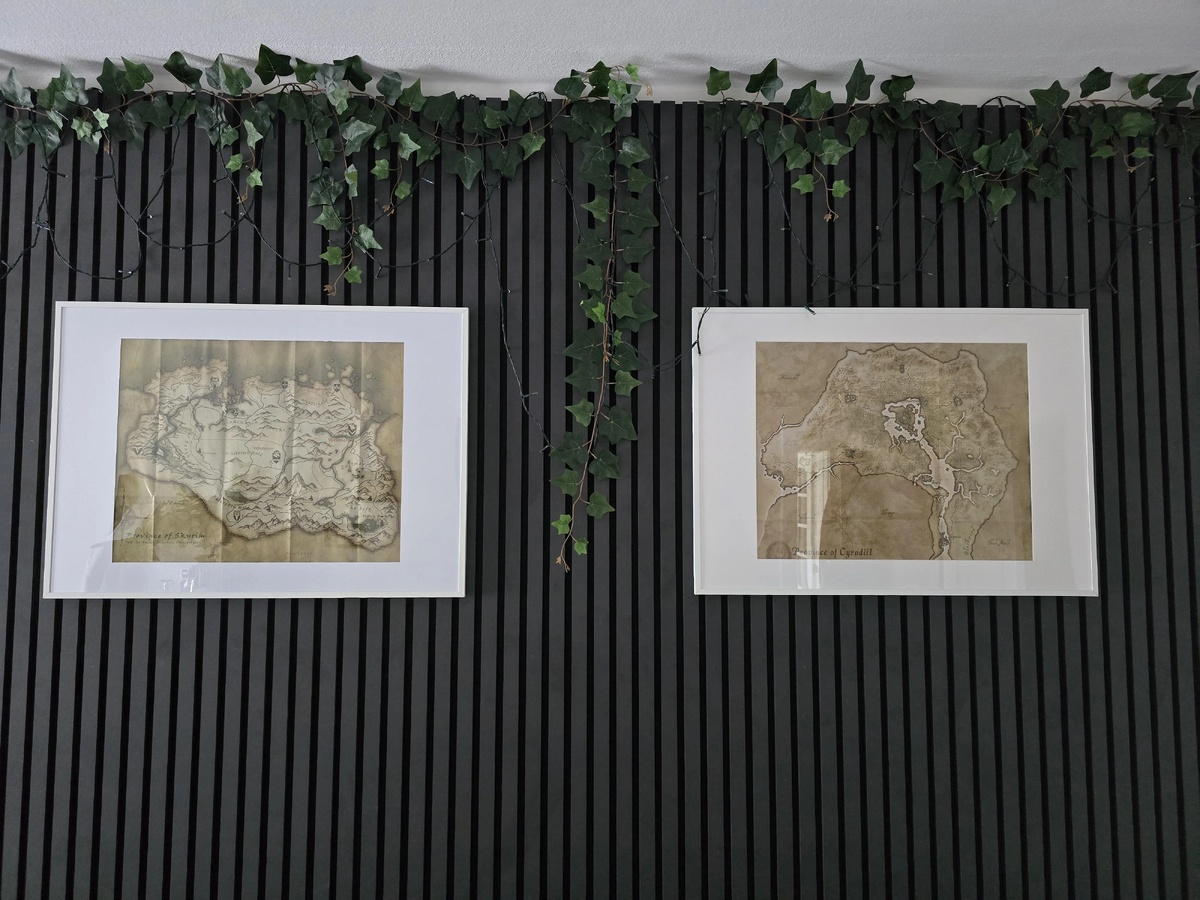 В подарок к игре шла физическая карта Скайрима. У некоторых она до сих пор висит на стене — красивая, в рамочке&nbsp;