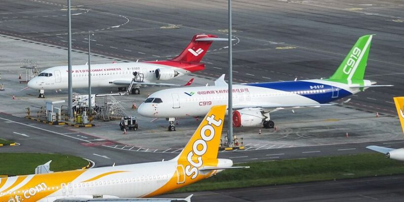 Китайский С919 готовтися к вылету