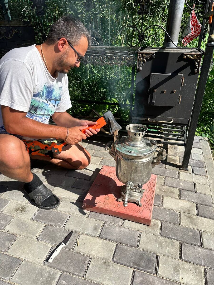 Топим самовар