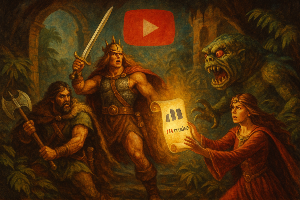    Make.com и YouTube: как автоматизировать загрузку и оптимизацию видео Цезариум