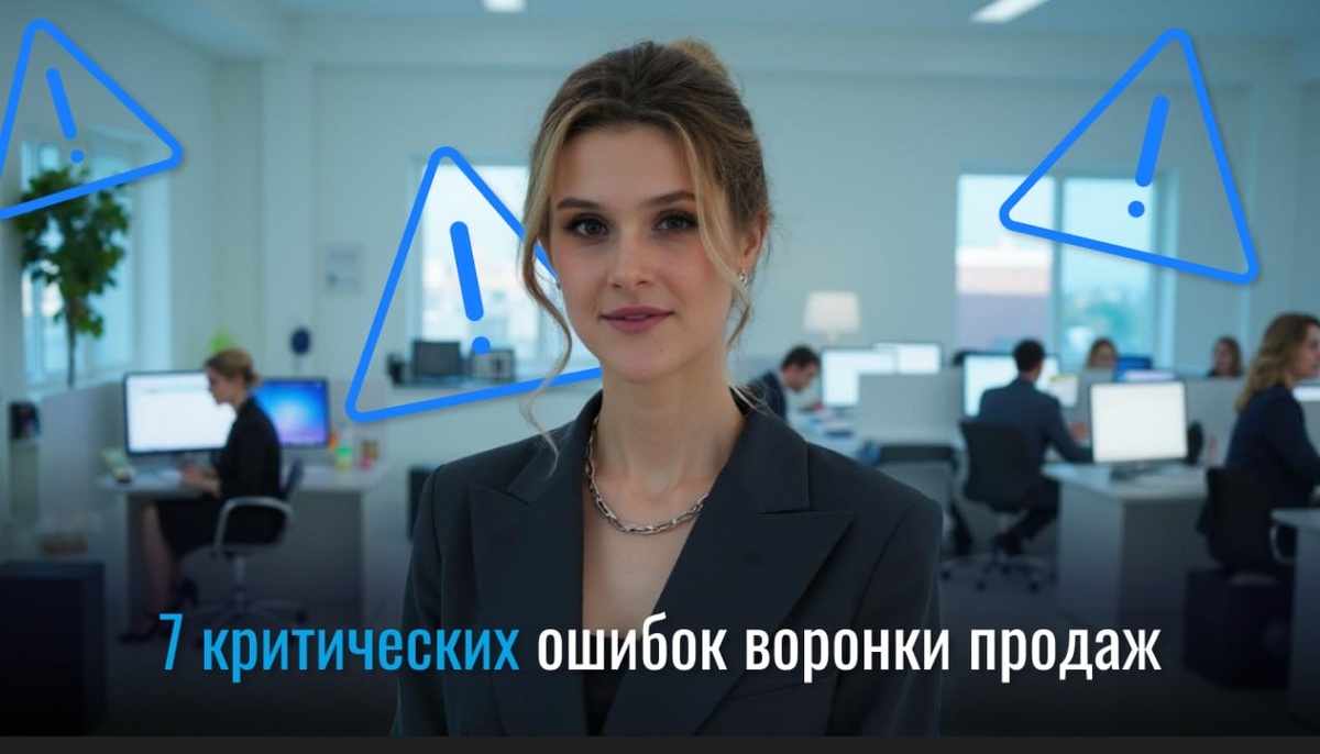 Узнайте о 7 главных ошибках в построении воронки продаж, которые приводят к потере 50% потенциальных клиентов. Экспертные советы по исправлению критических недочётов и построению эффективной системы продаж.