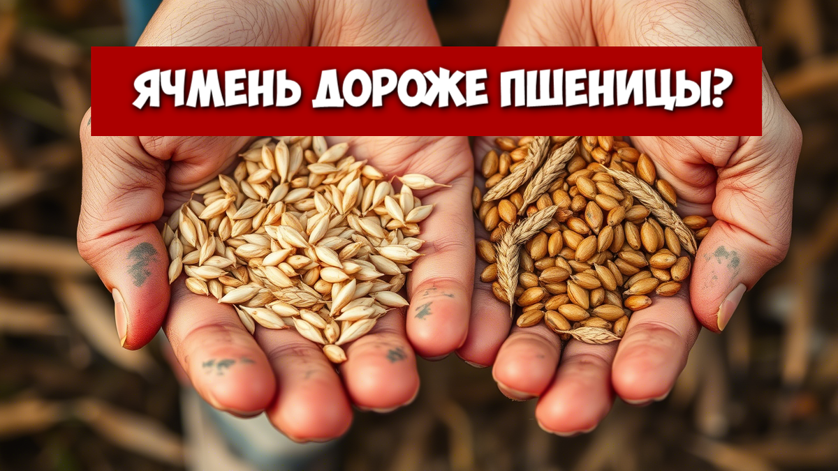 Ячмень обгонит пшеницу? Сокращение площадей и спрос на фураж.