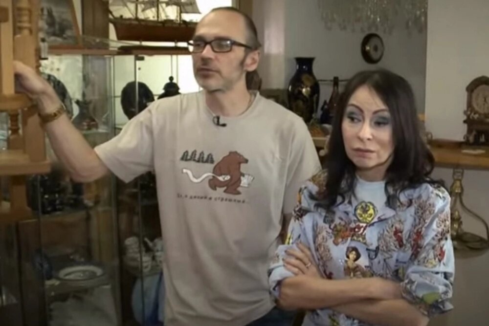    Марина Хлебникова и Антон Логинов. Кадр Видео.