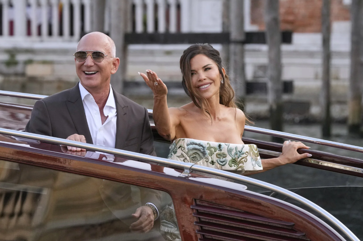 Джефф Безос и Лорен Санчес