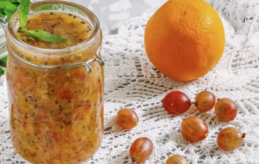 Варенье из крыжовника с апельсином – густое, ароматное и с легкой цитрусовой ноткой