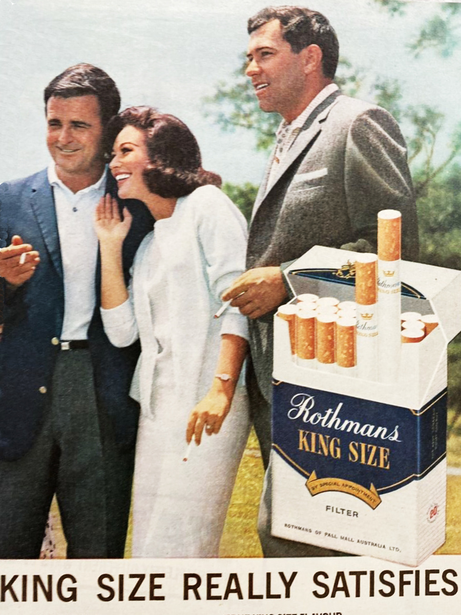 Rothmans King Size Cigarette 1960's Original Vintage Retro Print