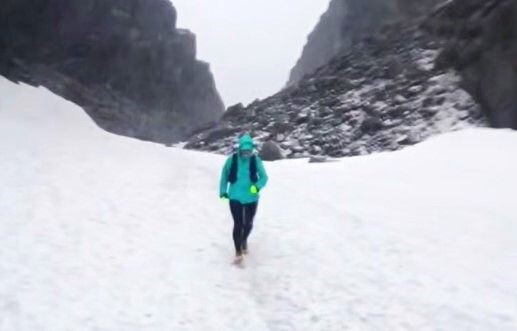    погодные условия во время трейлового забега «Хибины» в горах Мурманской области. / Источник: Кадр из видео