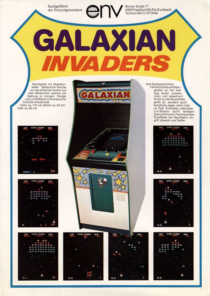 Galaxian и скрины с игры 