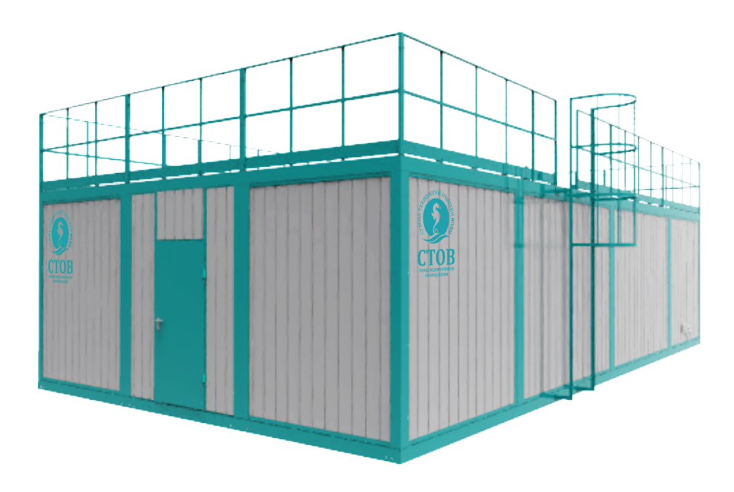 Блочно-модульная станция очистки сточных вод марки СТОВ