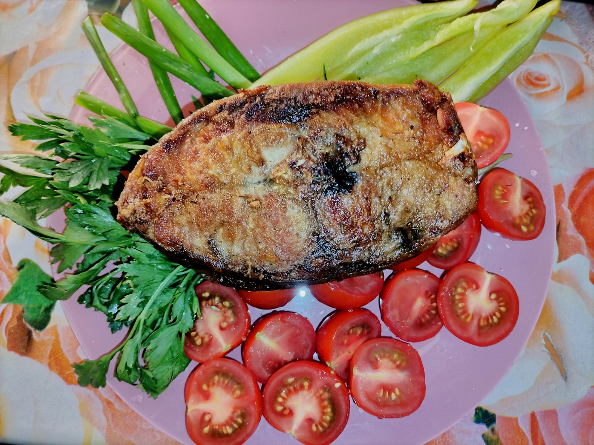 Вкуснота! Такая корочка без обвалки в муке. 