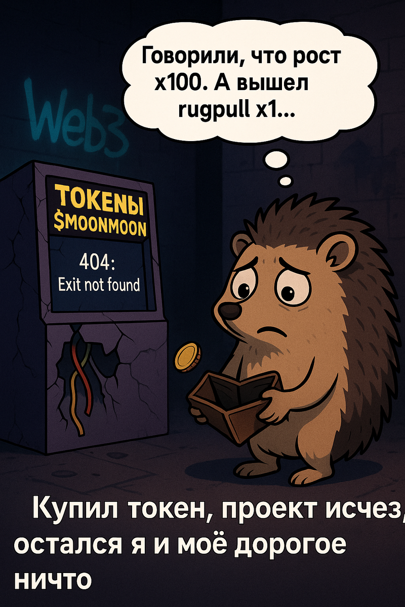 Купил токен на хайпе, через 3 часа проект удалил сайт, чат и ликвидность.
Теперь это не «rug pull» — это «floor smash».
🦔 Я сижу на полу, держусь за шиткоин и думаю о жизни.