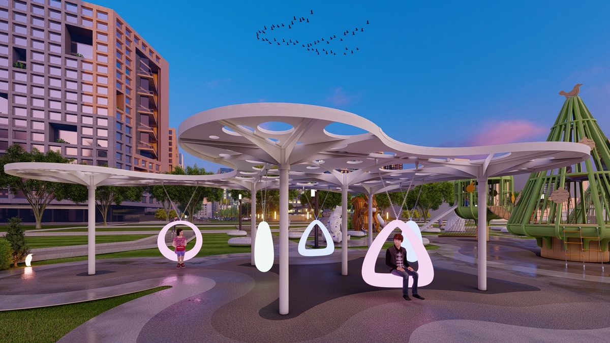 3D-визуализация парка в Чечне от Roman Group