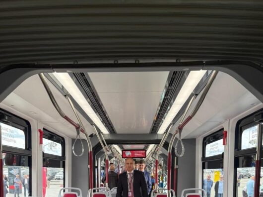    новый трамвай "Синара" презентовали в Екатеринбурге // фото: пресс-служба ГК "Синара"