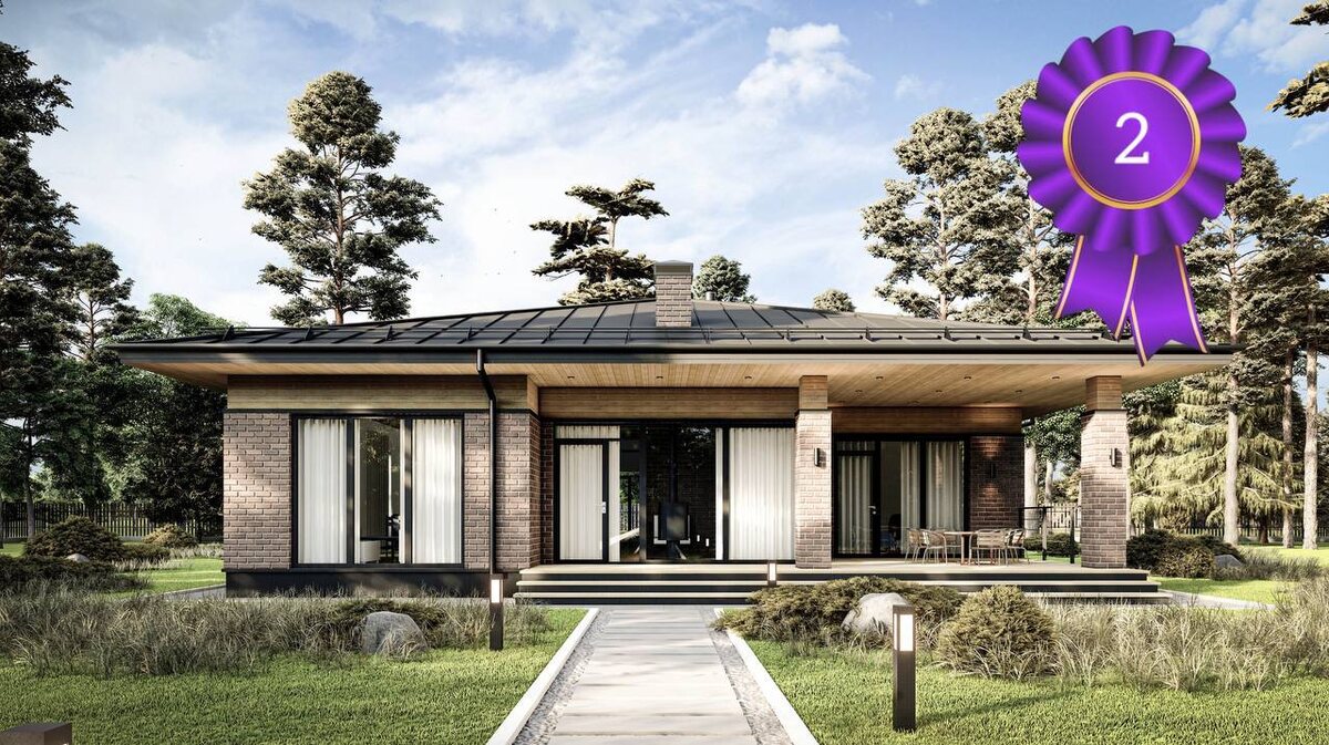 Проект дома площадью 208 кв.м из MHM-панелей.