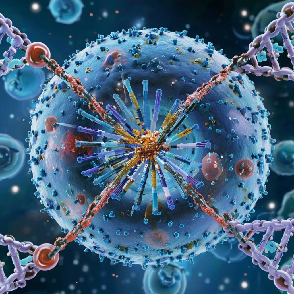 Технология CRISPR/Cas9, позволяющая с высокой точностью изменять последовательности ДНК.