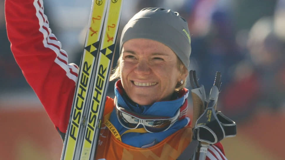 Лыжница Лариса Лазутина..📷Фото: Дмитрий Азаров / Коммерсантъ