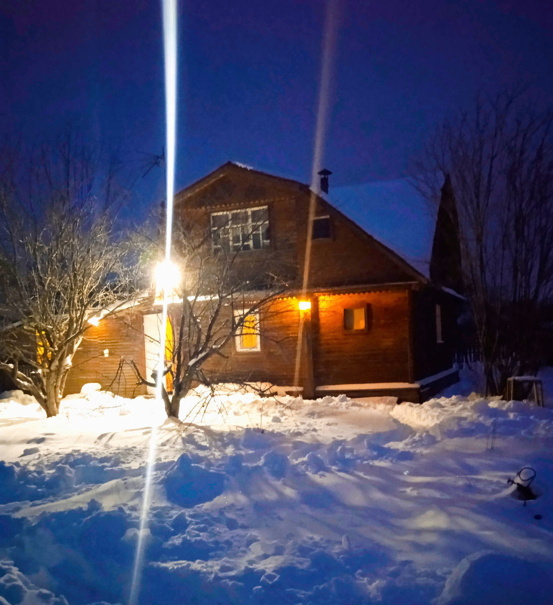 Наш дачный домик зимой
