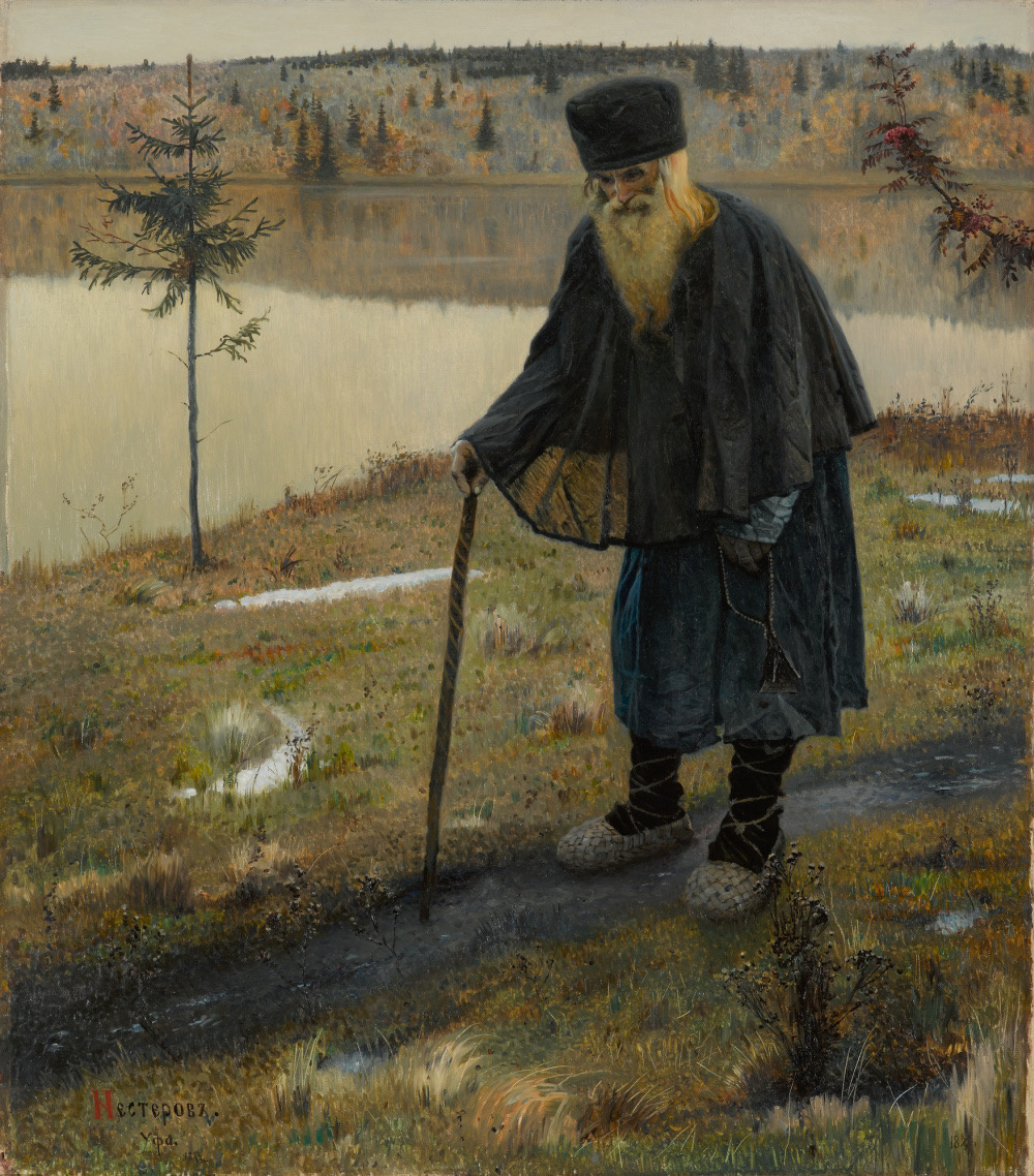Михаил Нестеров. Пустынник, 1888. Источник: https://rusmuseumvrm.ru/data/collections/painting/19_20/zh-4337/index.php