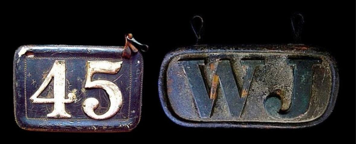 Первые автомобильные номера в Америке.