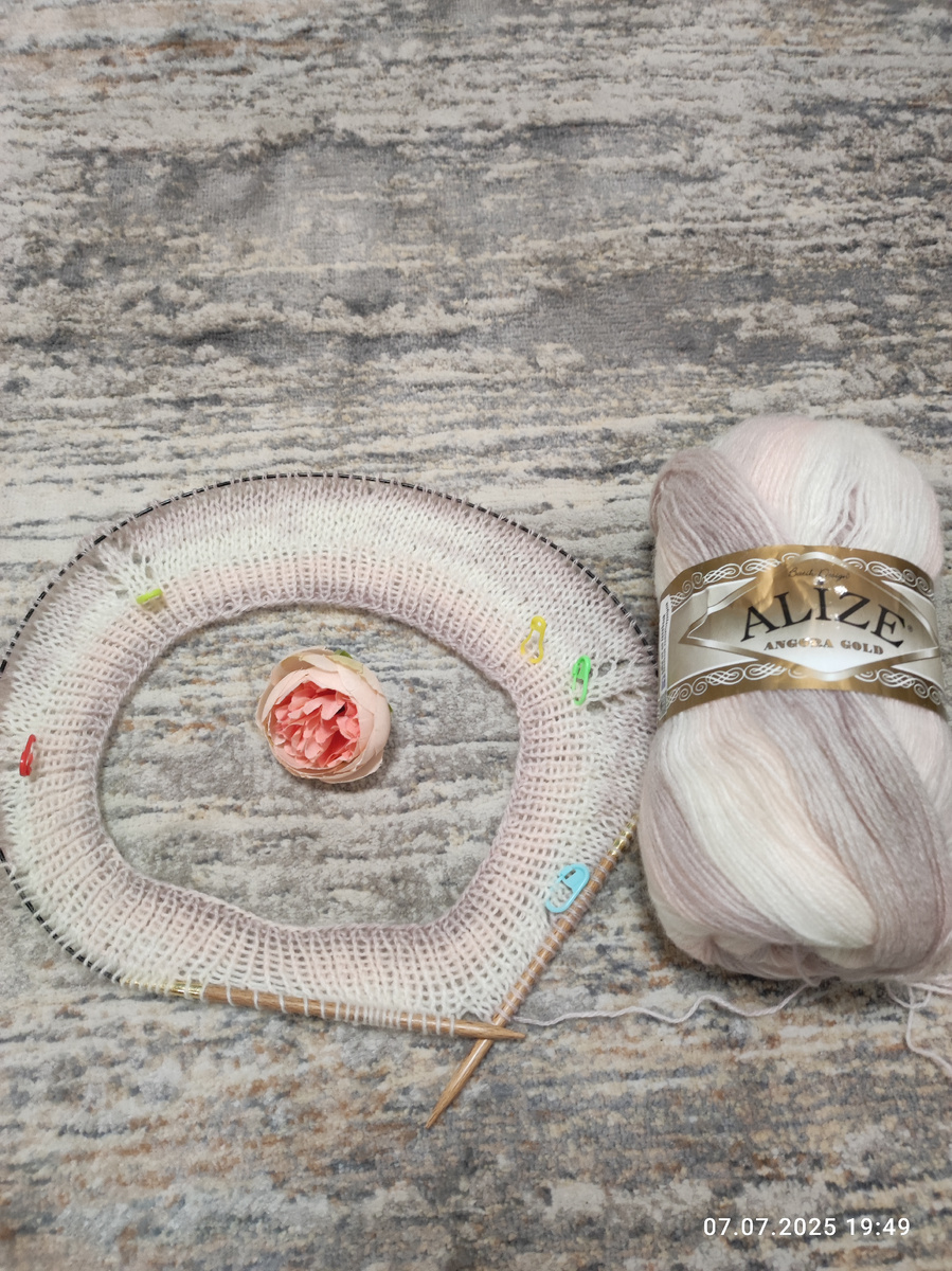 1 старт -Джемпер - паутинка.