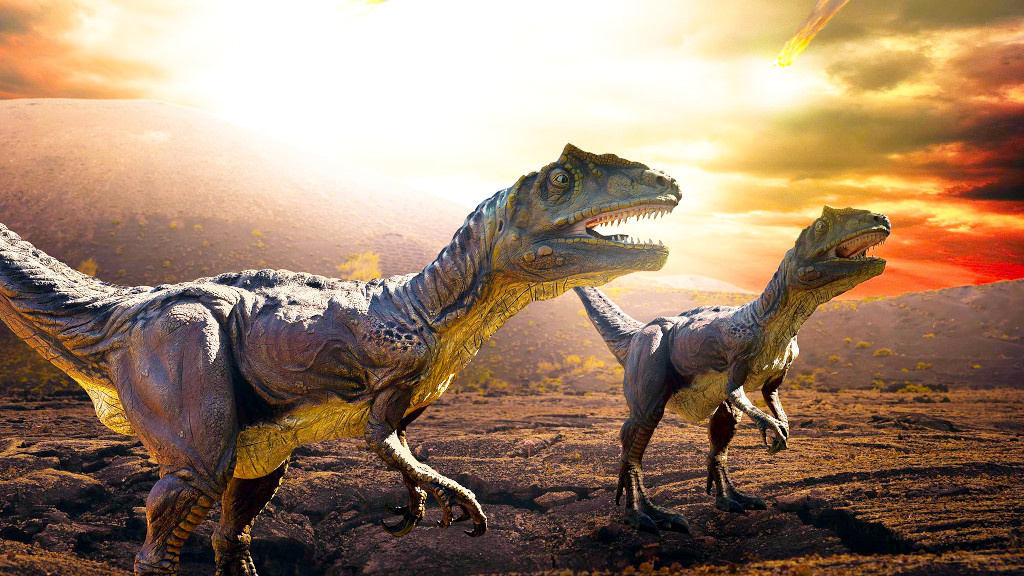 Динозавров визит настолько потряс, что они так и не смогли от него оправиться.