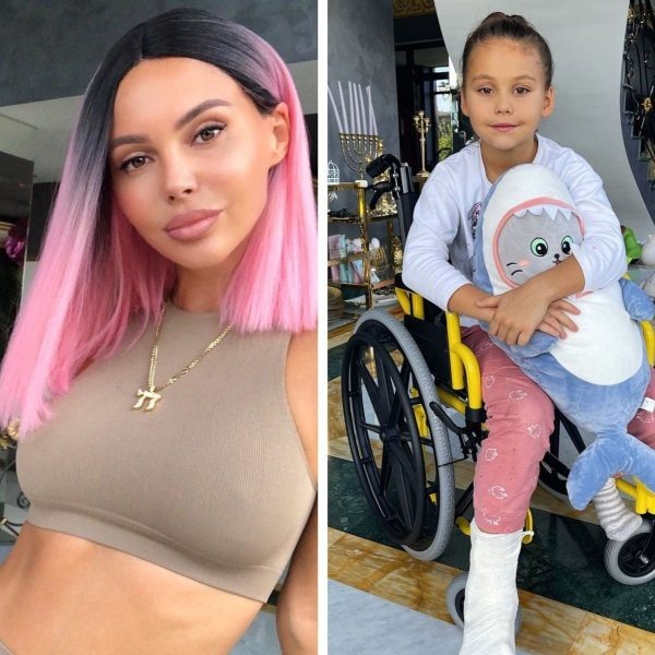    Оксана Самойлова и дочь Лея. Фото: Телепрограмма