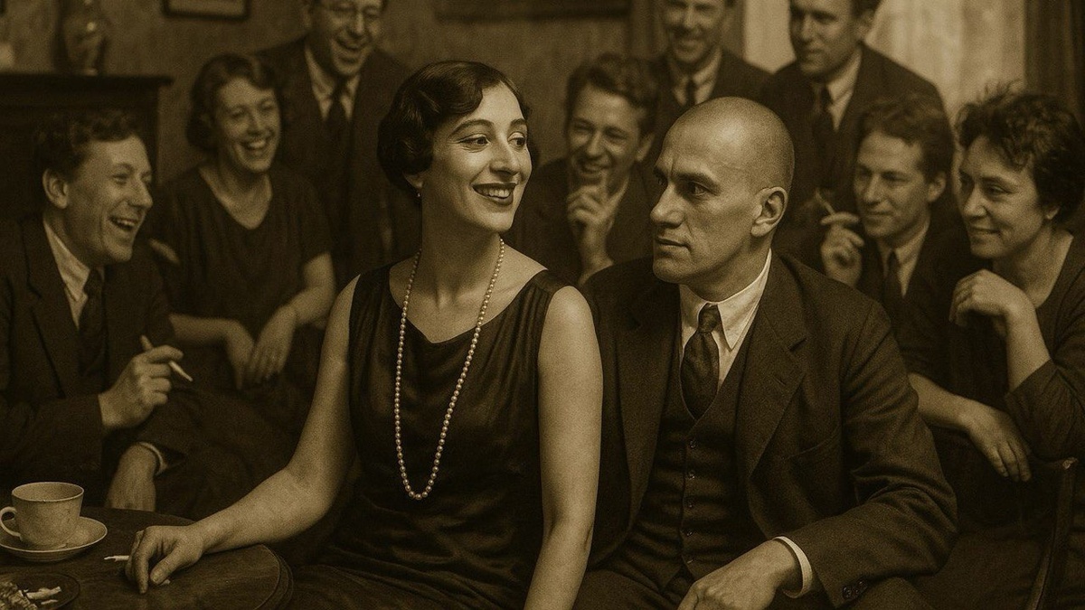 В иллюстративных целях. Первая встреча Лилии Брик и Владимира Маяковского. Нарисовано нейросетью.