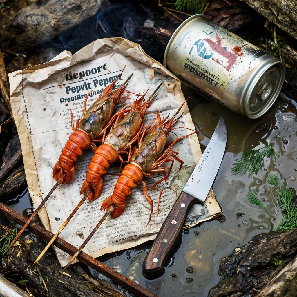 Утро после рыбалки: раки, пиво и воспоминания у костра