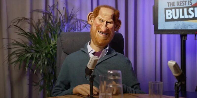 Кукла в образе принца Гарри в новом выпуске шоу Spitting Image. Фото: Скриншот YouTube. Фотография взята из открытых источников.  📷
