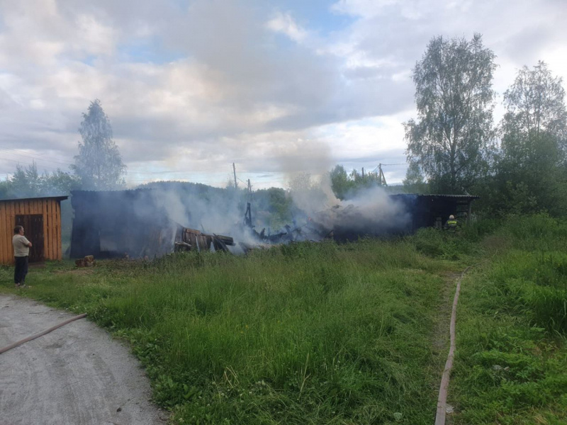    Сараи горели в совхозе «Вичка» в КарелииГоскомитет Карелии по безопасности