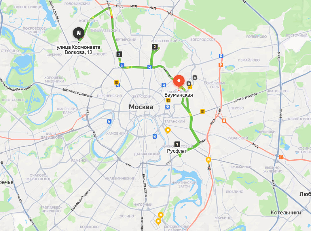 В этот раз я начинала с Бауманской.