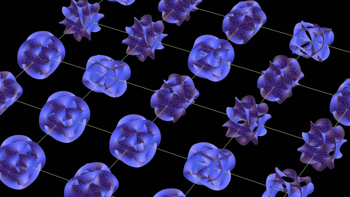 Теоретический внешний вид струн