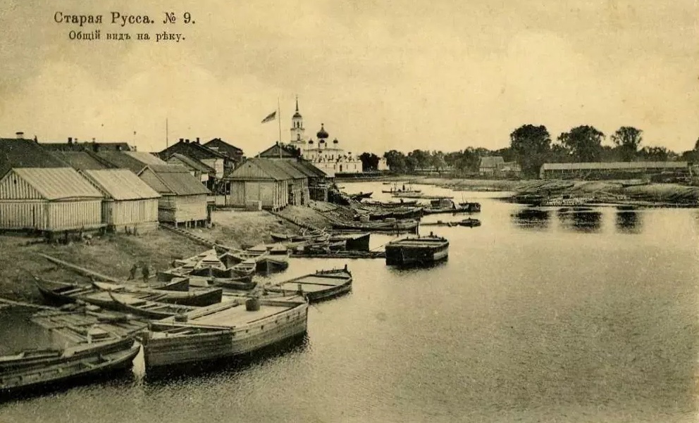 Вид на реку Полисть. Открытка начала ХХ века