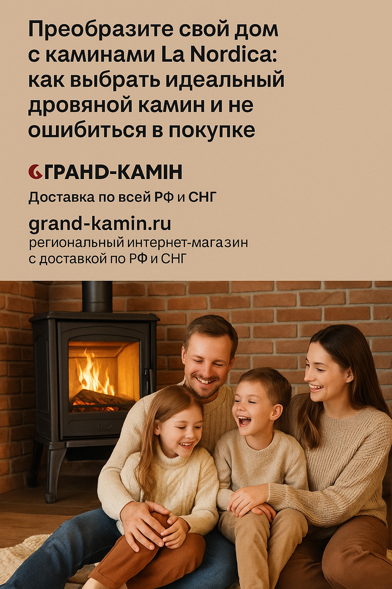    Преобразите свой дом с каминами La Nordica: как выбрать идеальный дровяной камин и не ошибиться в покупке Kamin