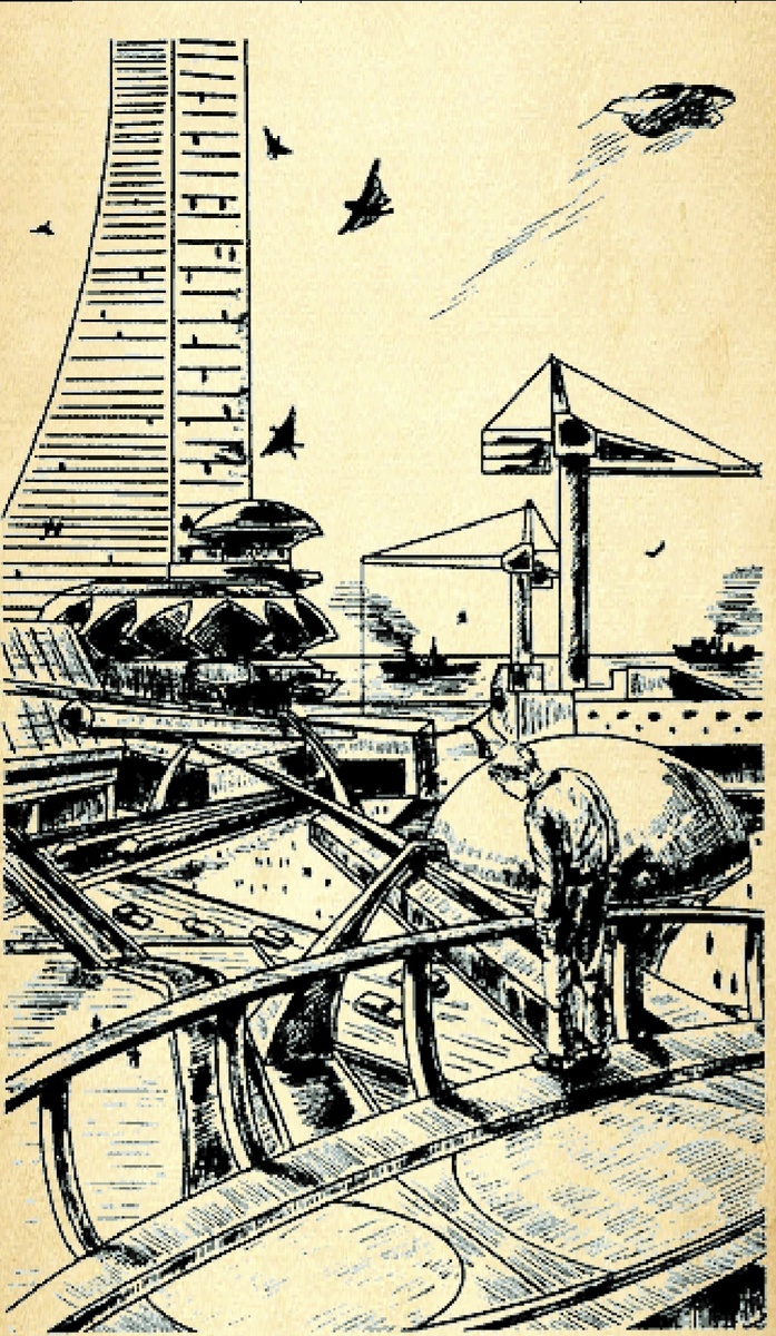 Илюстрация к роману Яна Ларри "Страна счастливых". Изображение из открытых источников".