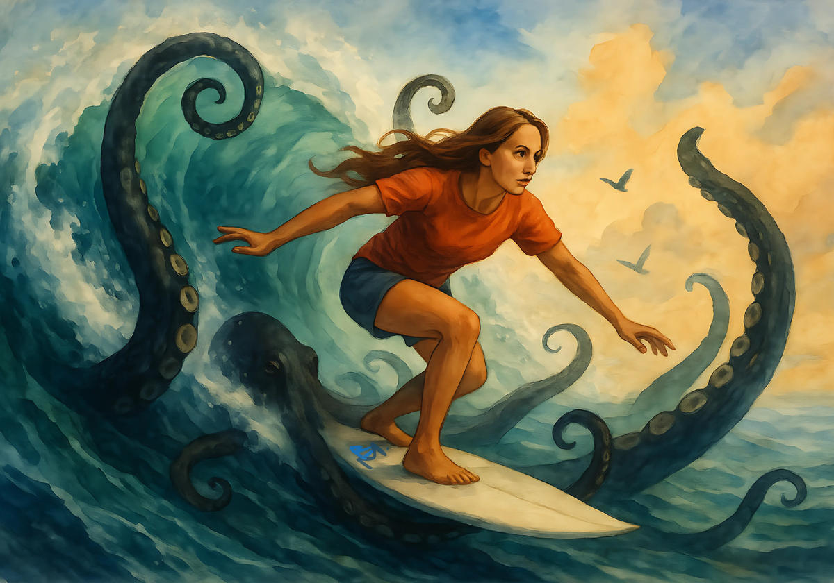 МАК карта из колоды "Сёрфинг", в т-игре "Ресурсный ДВИЖ", автор Виктория Миронюк