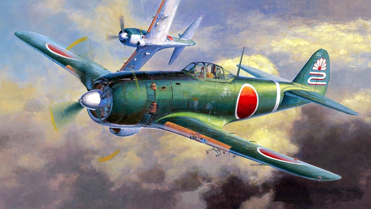Ki 84-I "Хаяте" 22-го сентай (художник Shigeo Koike).